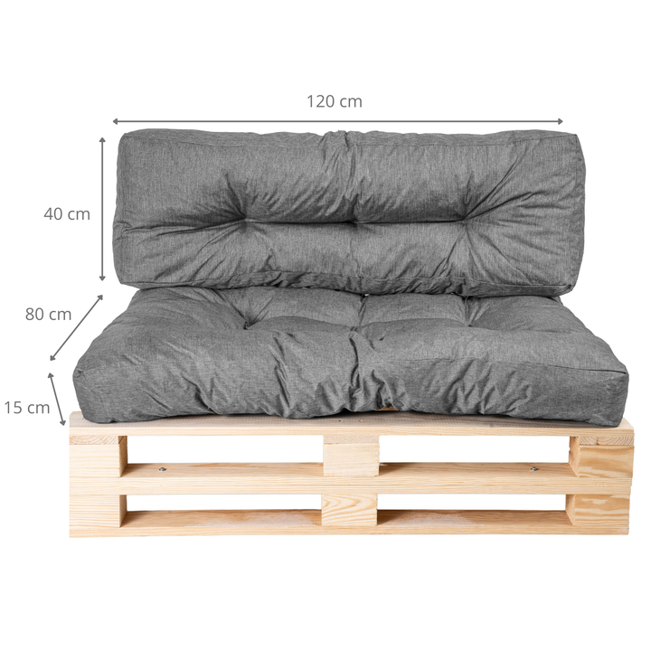 Conjunto Assento/Encosto Almofada Palete