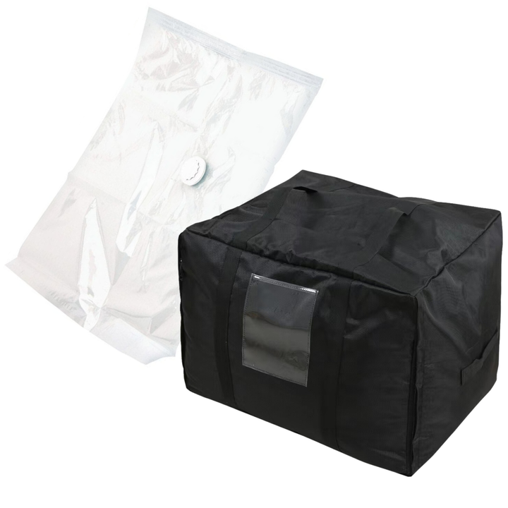 Conjunto Saco de Arrumação + Saco a Vácuo - 90 X 65 X 50 Cm