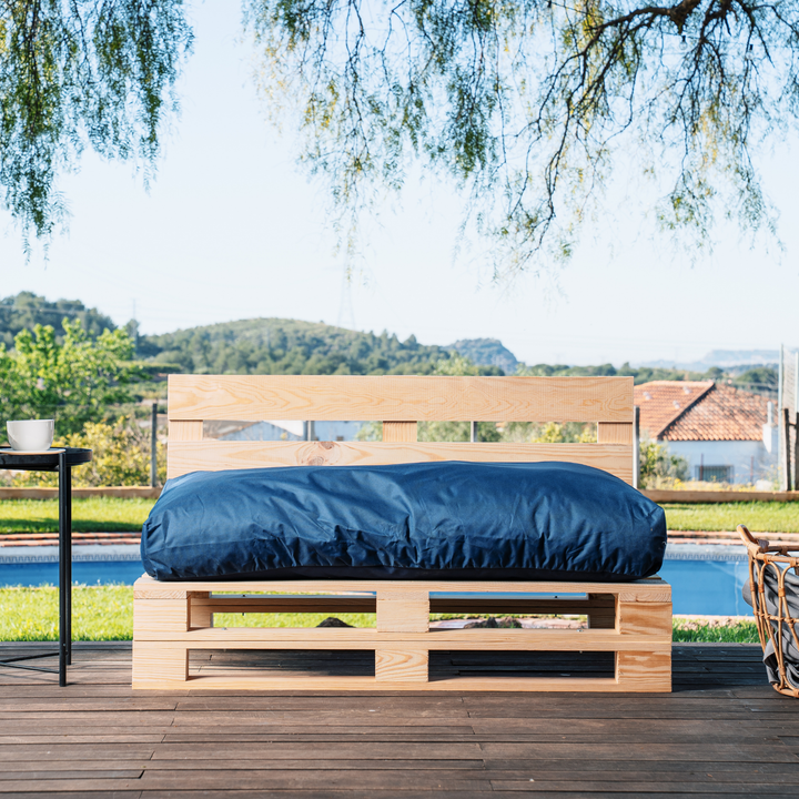 Almofada Pallet com Capa Impermeável - Assento 120x80 Cm