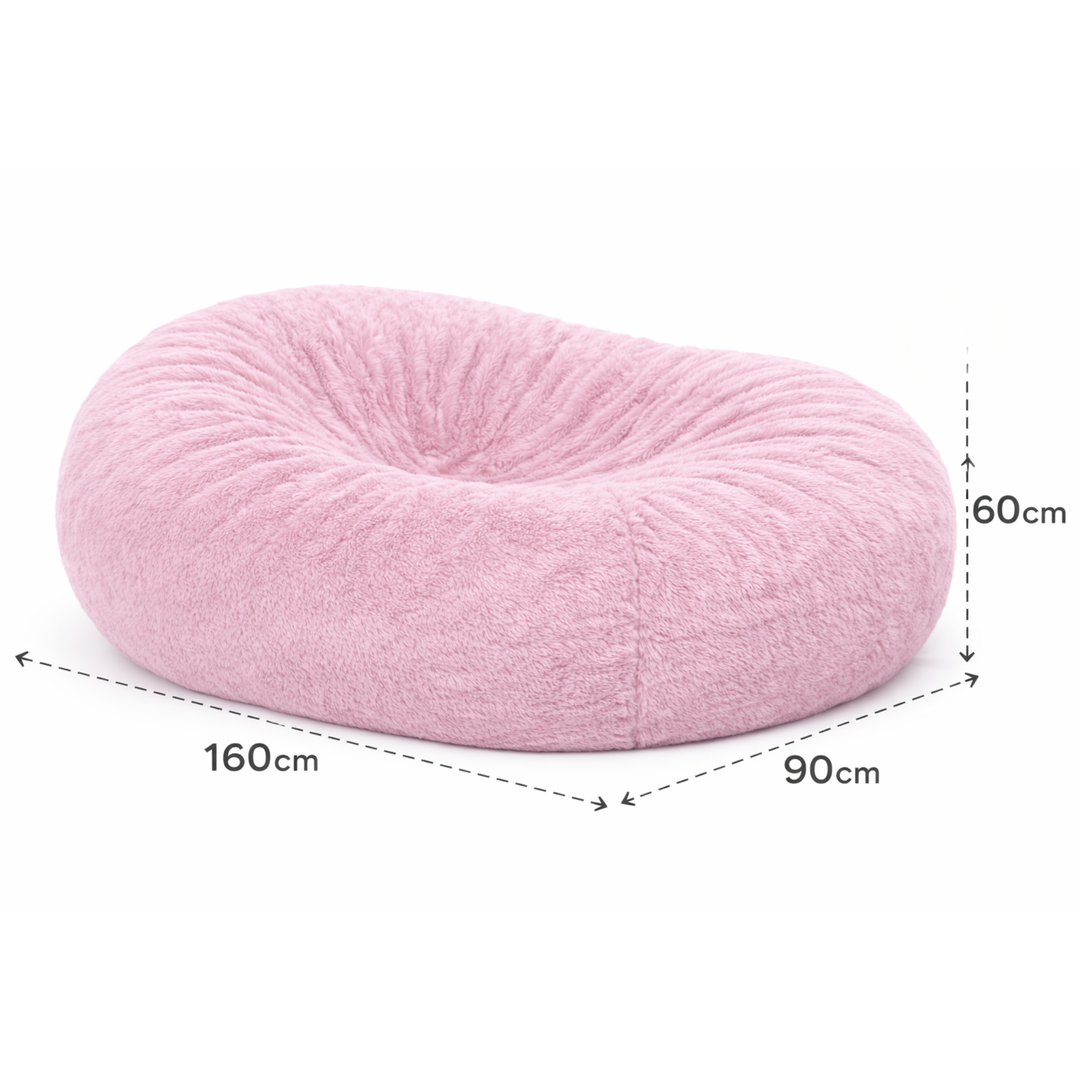 Puf Longo Gigante com capa removível - Pelo - 160 cm