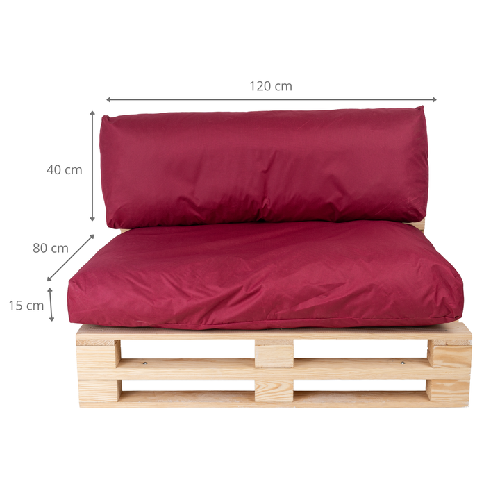 Almofadas de Palete Impermeáveis com Capa Removível - LOTE