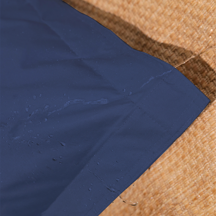 Détail du tissu imperméable du pouf extérieur 140x180 cm.