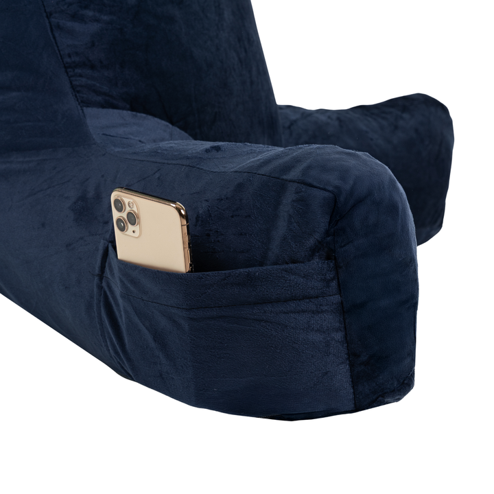 Almofada De Leitura Com Capa Removível Em Veludo