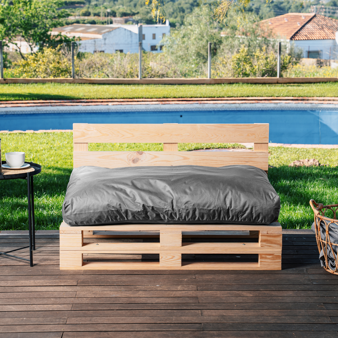 Almofada Pallet com Capa Impermeável - Assento 120x80 Cm