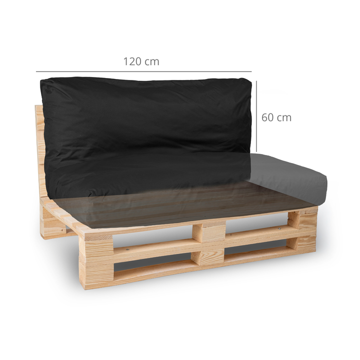 Almofada Palet Impermeável com Capa Removível - 120x60 Cm