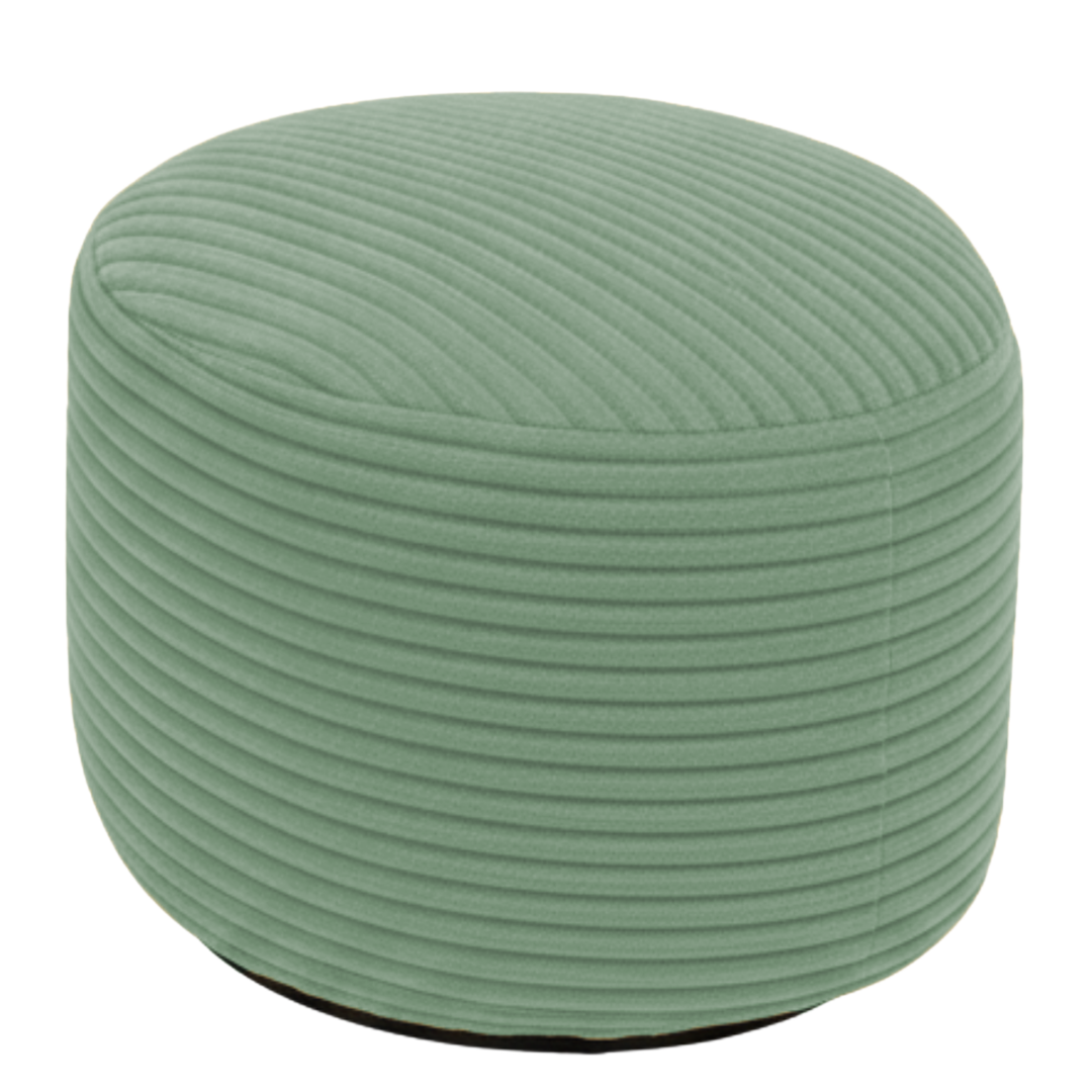 Repousapé com Capa Removível em Veludo Cotelê - 50 X 30 Cm