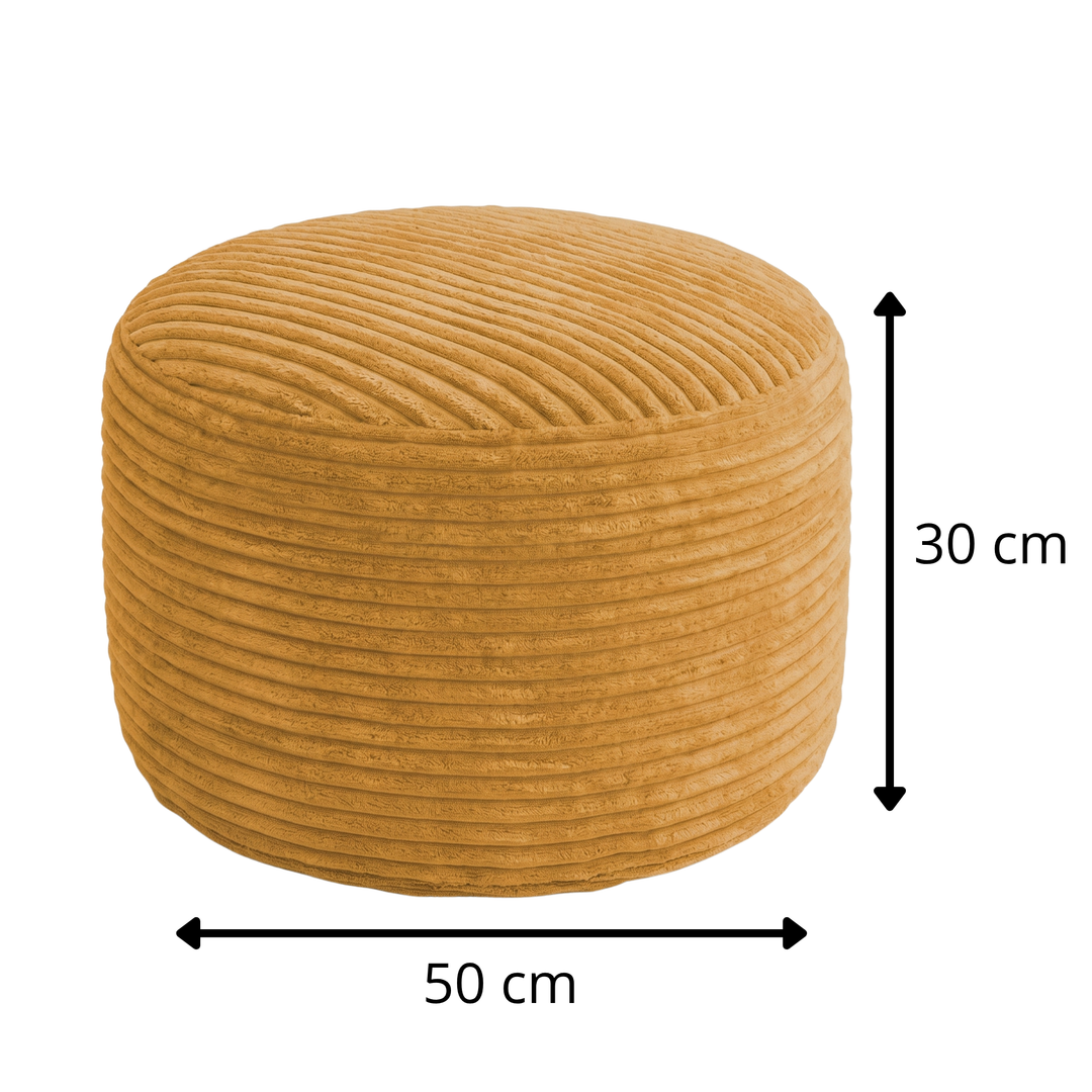 Repousapé com Capa Removível em Veludo Cotelê - 50 X 30 Cm