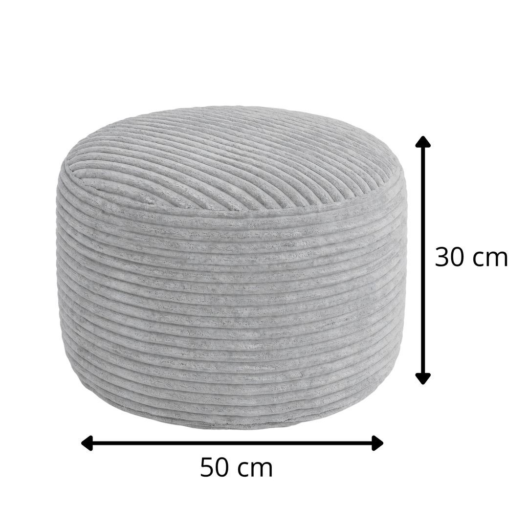 Repousapé com Capa Removível em Veludo Cotelê - 50 X 30 Cm