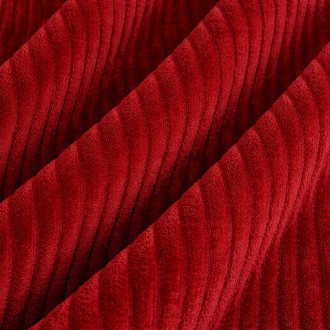 Repousapé com Capa Removível em Veludo Cotelê - 50 X 30 Cm