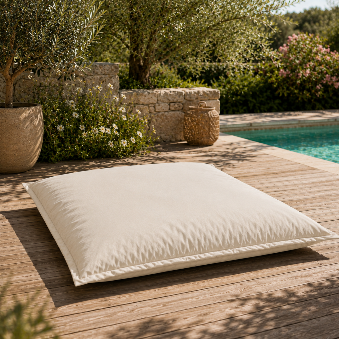 Puf de Exterior Impermeável com Capa Removível Anti-UV - 120x160 Cm