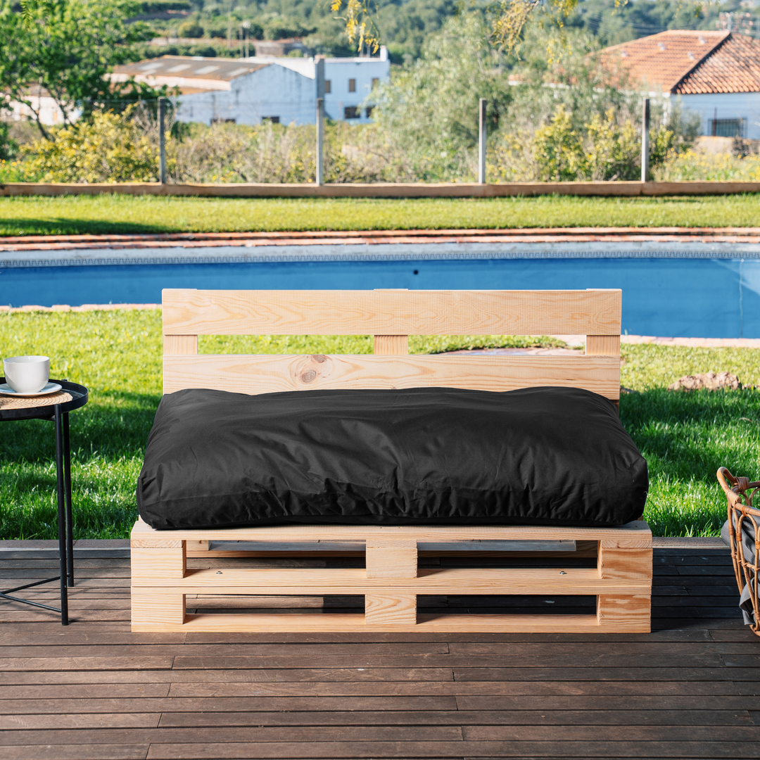 Almofada Pallet com Capa Impermeável - Assento 120x80 Cm