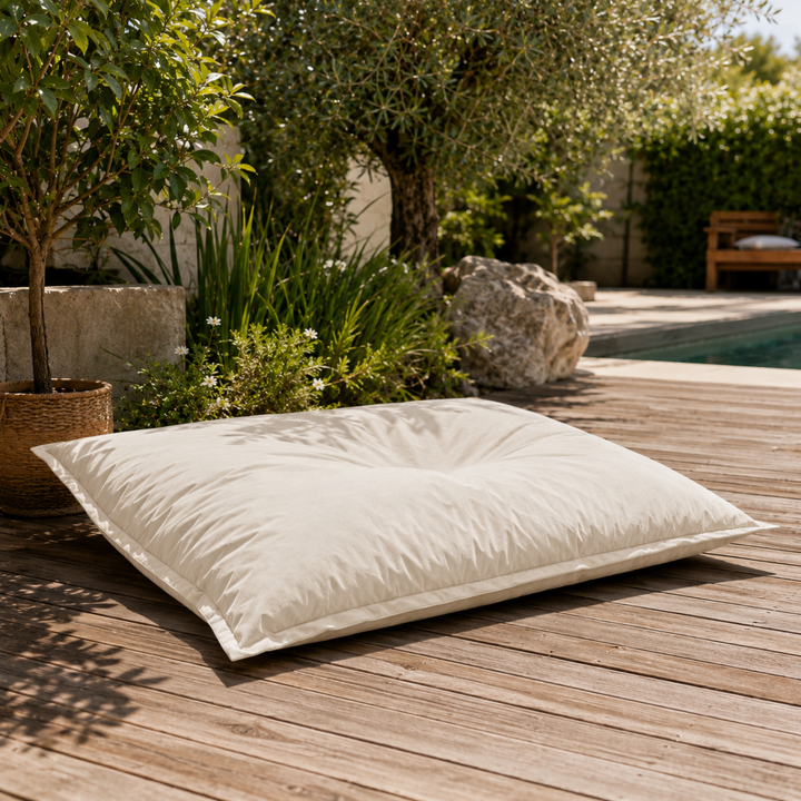 Puf de Exterior Impermeável com Capa Removível Anti-UV - 120x160 Cm