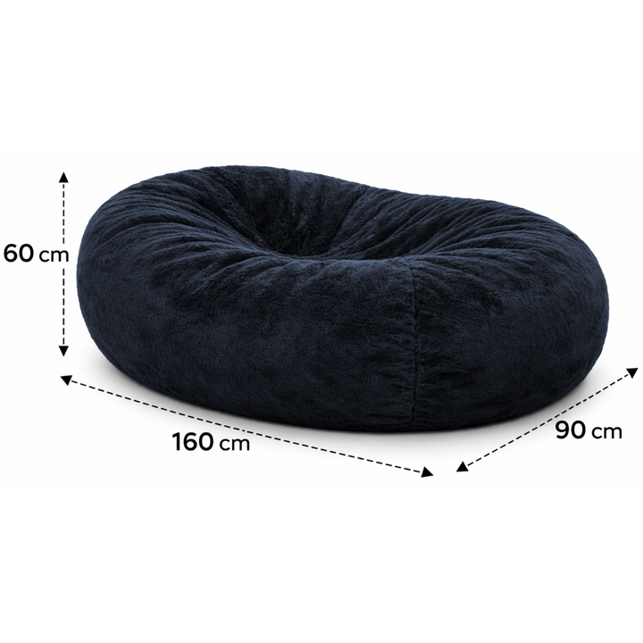 Puf Longo Gigante com capa removível - Pelo - 160 cm