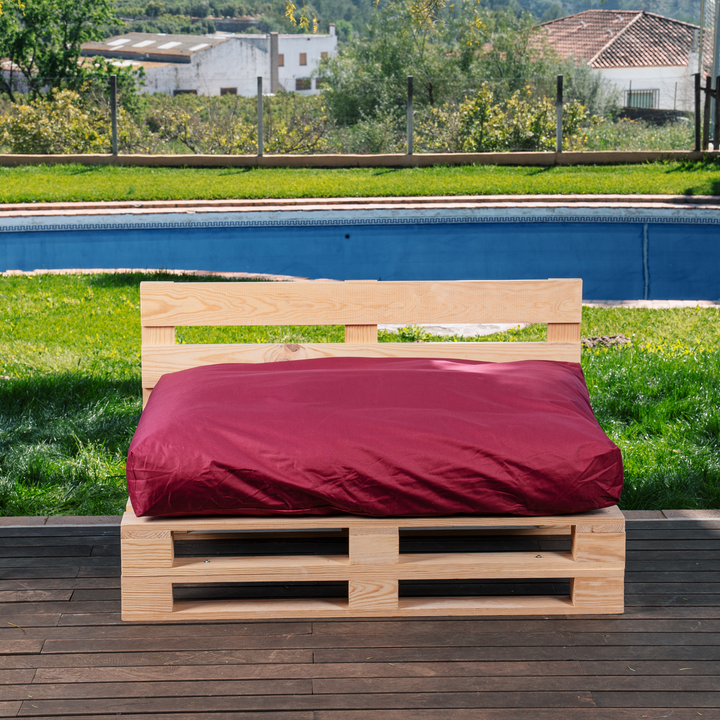 Almofada Pallet com Capa Impermeável - Assento 120x80 Cm
