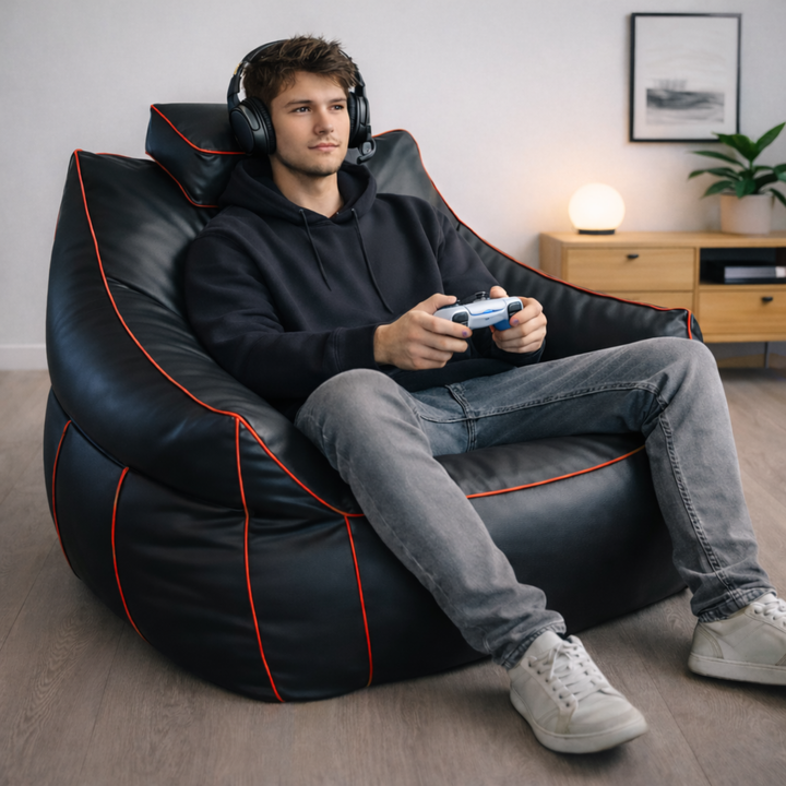 Puf gaming em pele sintética - 100x110 cm