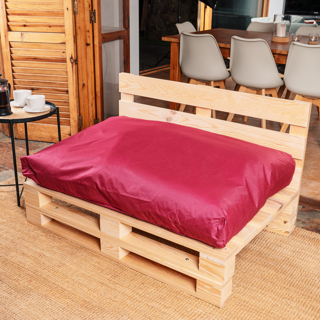 Almofada Pallet com Capa Impermeável - Assento 120x80 Cm
