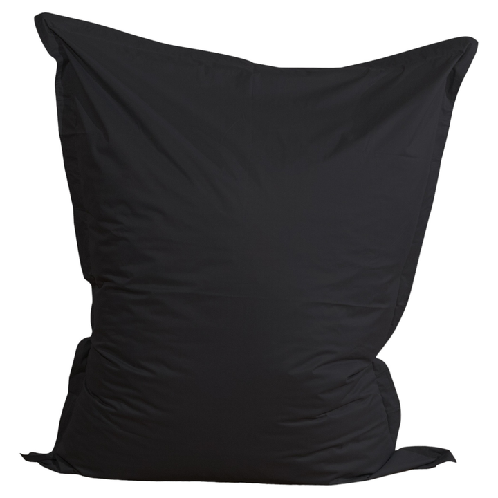 Pouf extérieur géant 140x180 cm imperméable et déhoussable, présenté de face sur fond blanc.