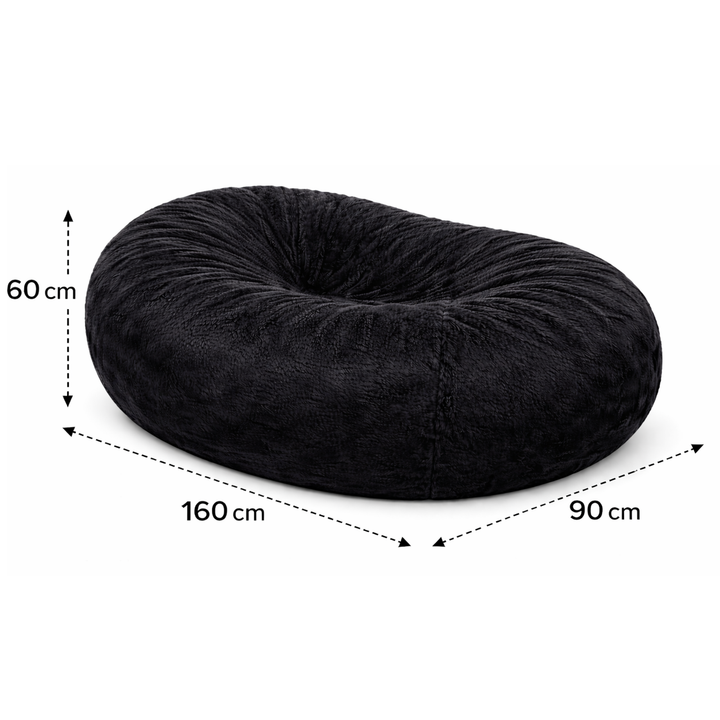 Puf Longo Gigante com capa removível - Pelo - 160 cm