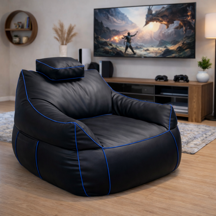 Puf gaming em pele sintética - 100x110 cm
