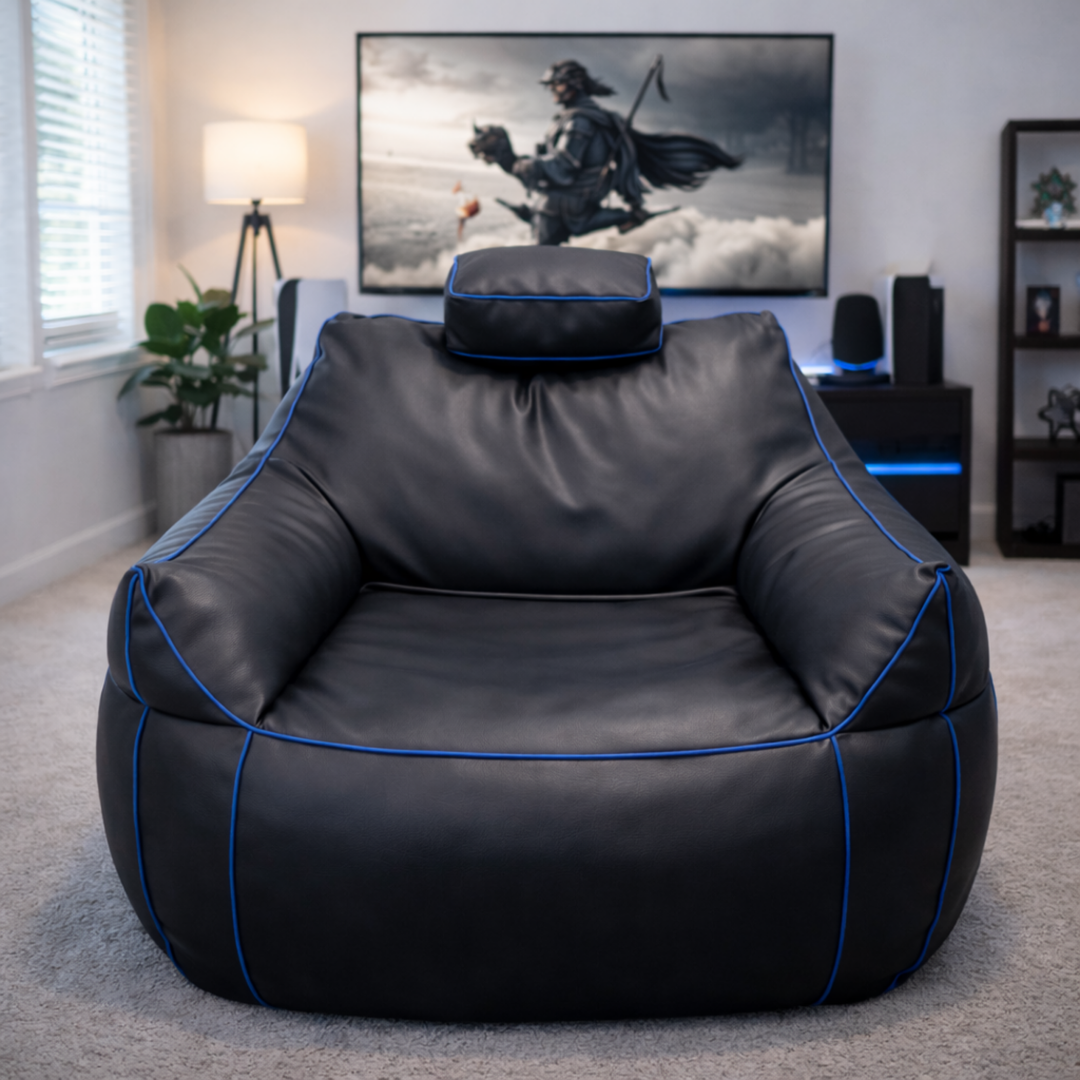 Puf gaming em pele sintética - 100x110 cm