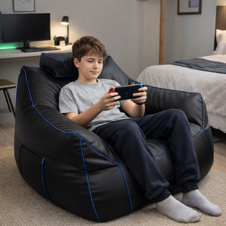 Puf gaming em pele sintética - 100x110 cm