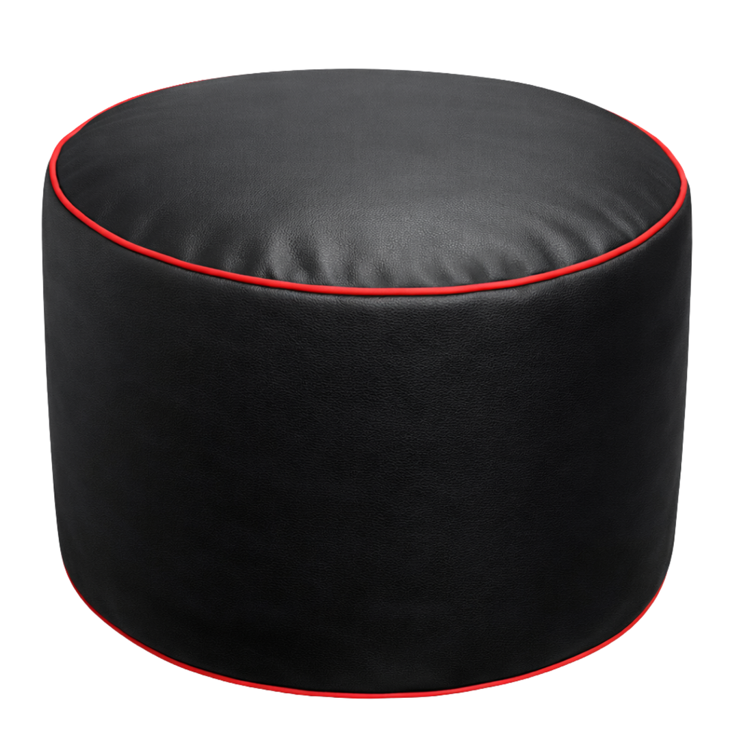 Puf gaming em pele sintética - 100x110 cm + Repousapé