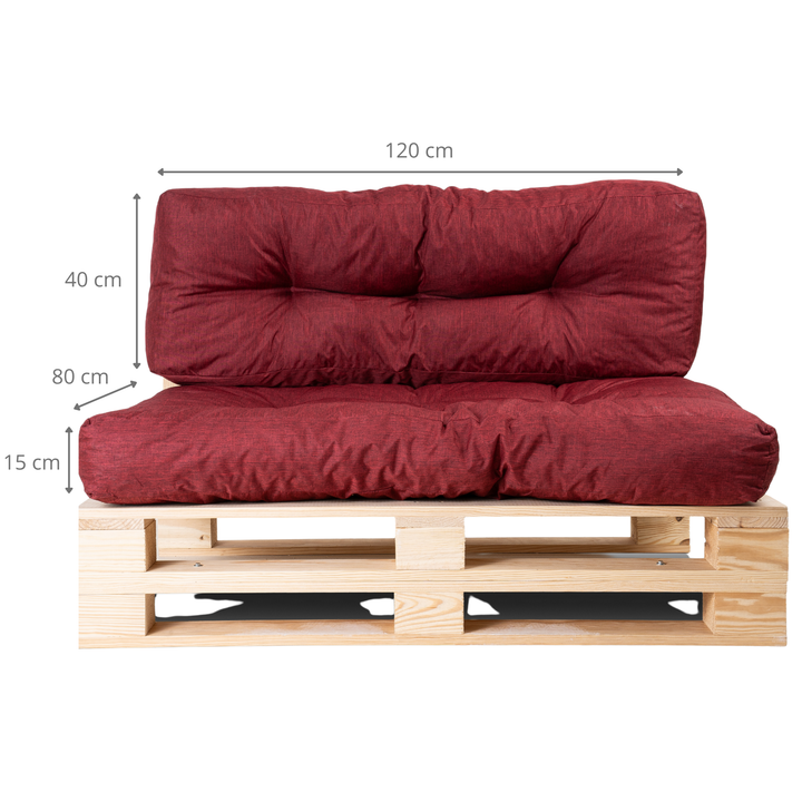 Conjunto Assento/Encosto Almofada Palete