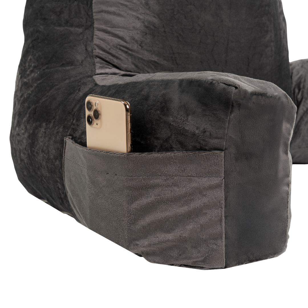 Almofada De Leitura Com Capa Removível Em Veludo