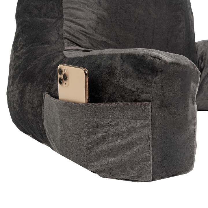 Almofada De Leitura Com Capa Removível Em Veludo