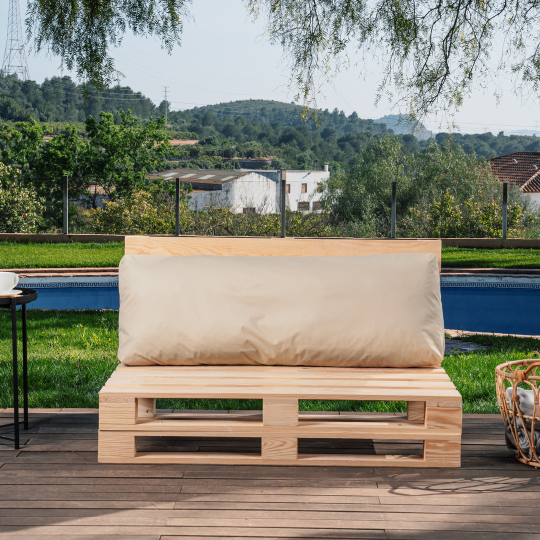 Almofada de Painel com Capa Impermeável Removível - Encosto 120x40 cm
