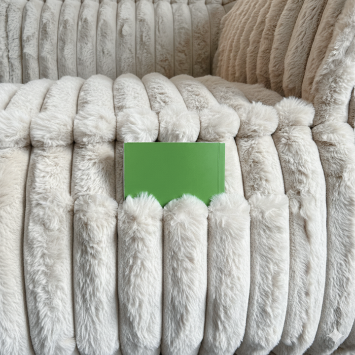 Módulo de Canto Direito para Sofá Modular - Pelo Canelado - 90x90 cm