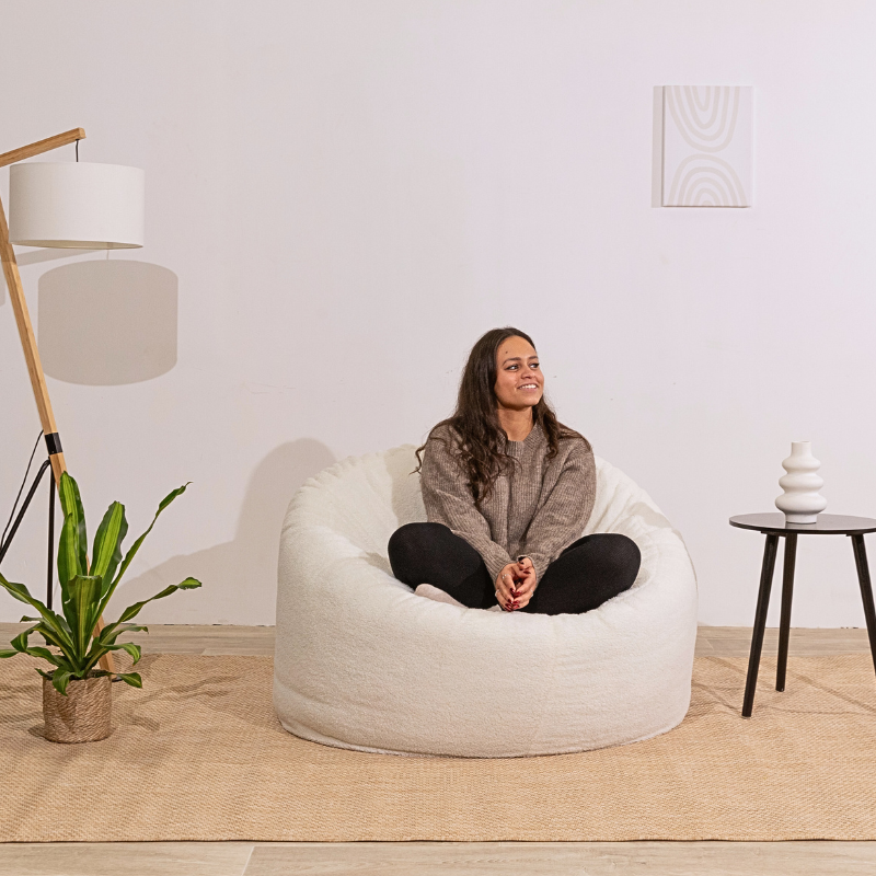 Puf de Bouclé - 100 Cm
