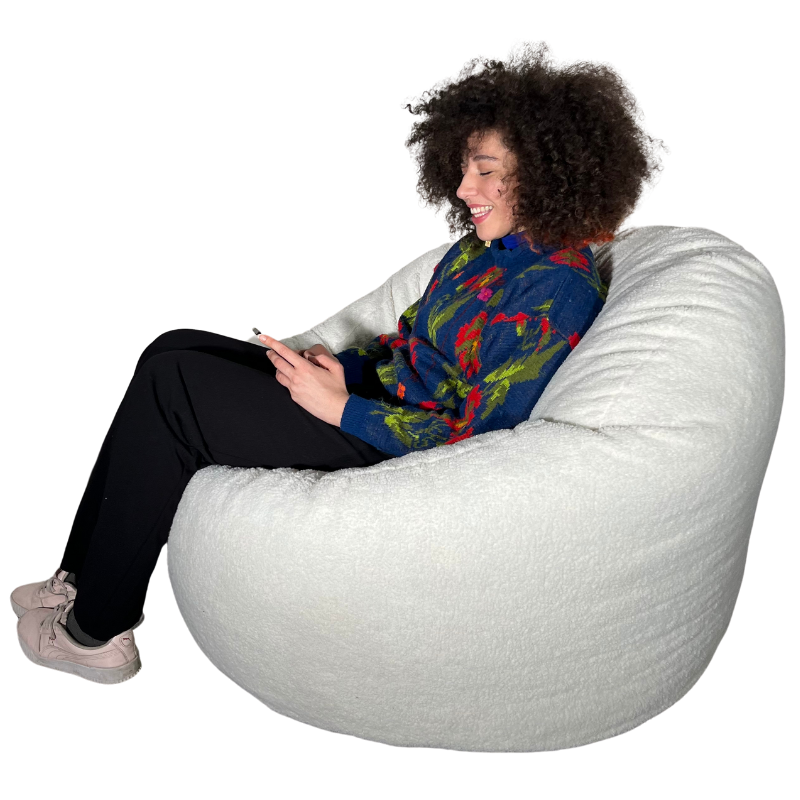 Puf de Bouclé - 100 Cm