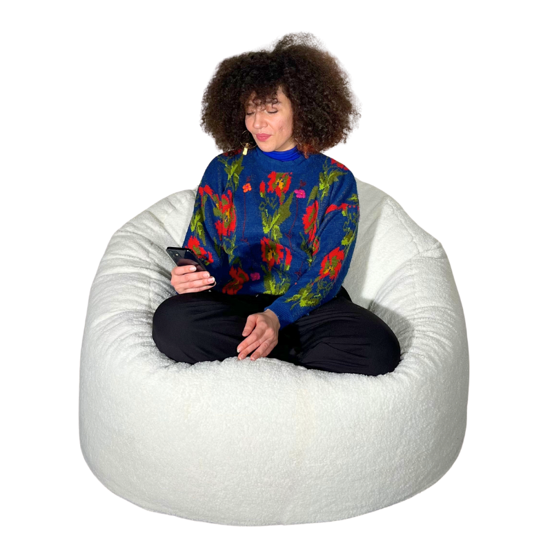 Puf de Bouclé - 100 Cm