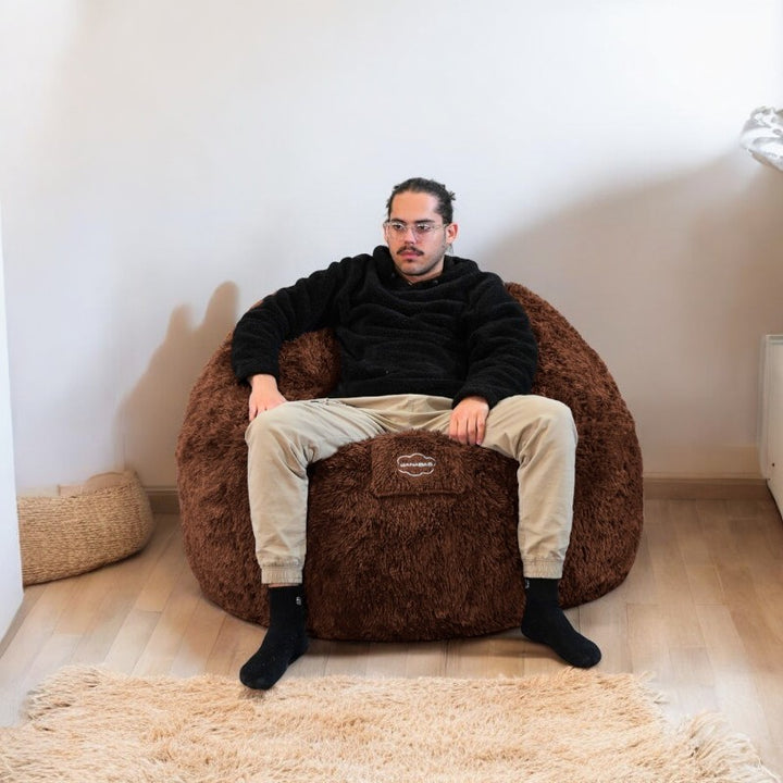 Puf Gigante em Pelo - 120 cm - Banabag