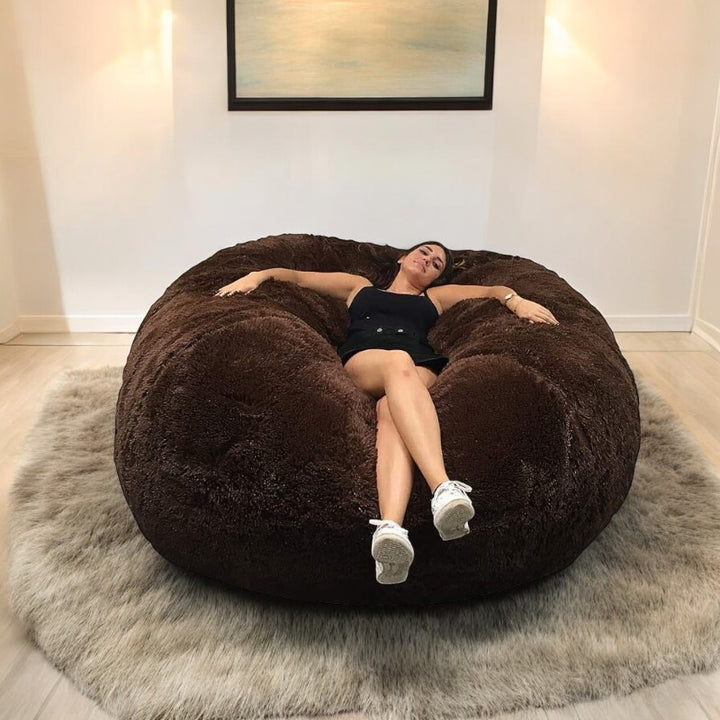 Puf Gigante em Pele - 160 cm - Banabag