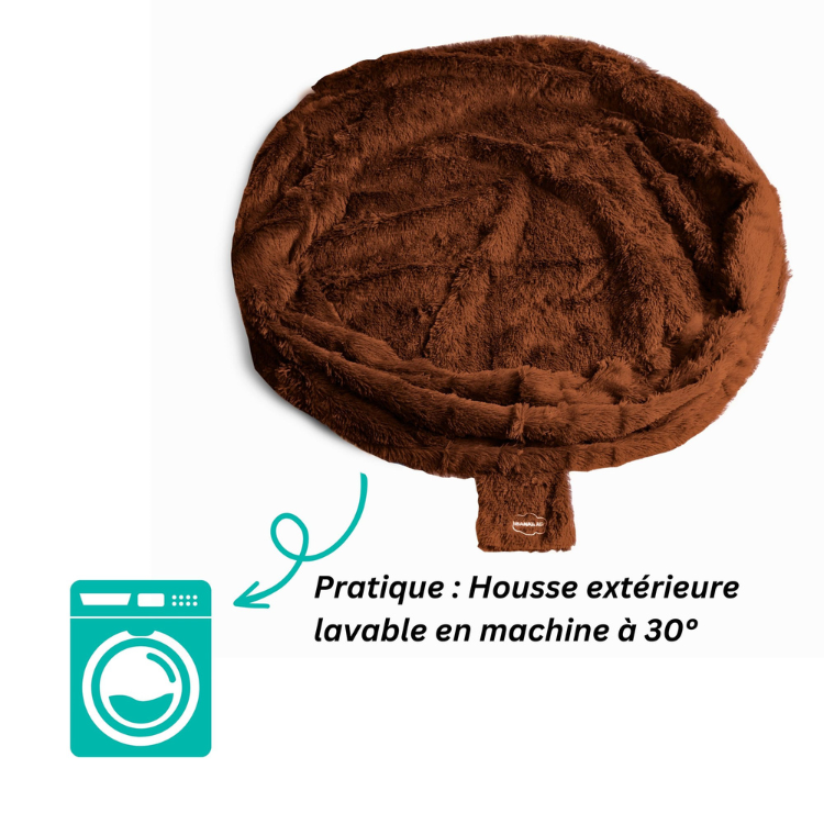 Puf Gigante em Pele - 160 cm - Banabag
