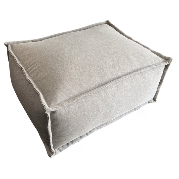 Puf Méridiana para Sofá Modular - Efeito Linho - 80x60x38 cm