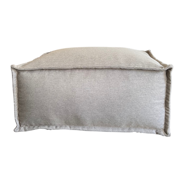 Puf Méridiana para Sofá Modular - Efeito Linho - 80x60x38 cm