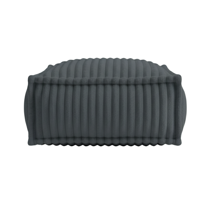 Puf Méridiana para Sofá Modular - Pelo Canelado - 80x60x38 cm