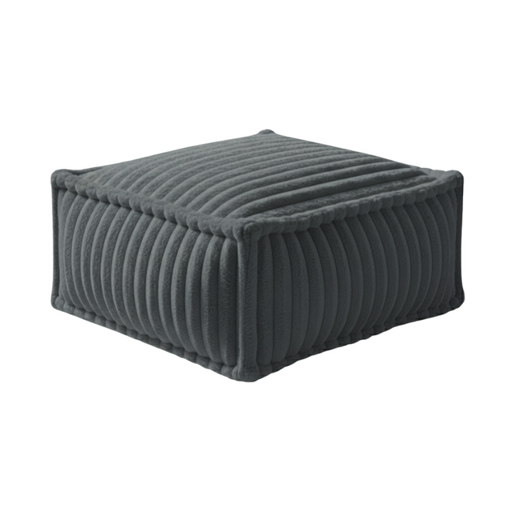 Puf Méridiana para Sofá Modular - Pelo Canelado - 80x60x38 cm